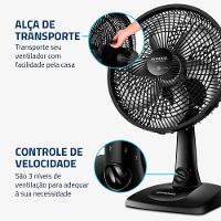 Ventilador De Mesa Mondial Super Power Vsp-30-b 30cm 3 Velocidades Preto 110V - 5