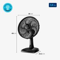 Ventilador De Mesa Mondial Super Power Vsp-30-b 30cm 3 Velocidades Preto 110V - 6