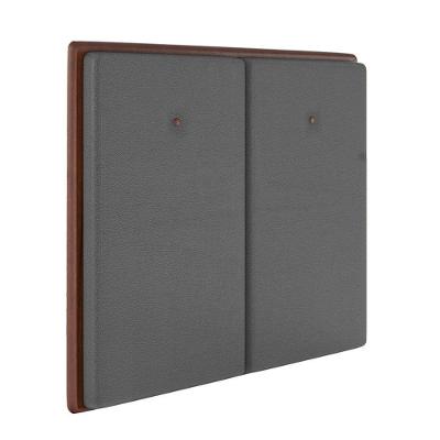 Cabeceira Estofada Solteiro 90 Cm Coral Corino Preto