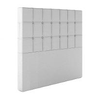 Cabeceira Estofada Queen 160 Cm Turmalina Corino Branco - 2