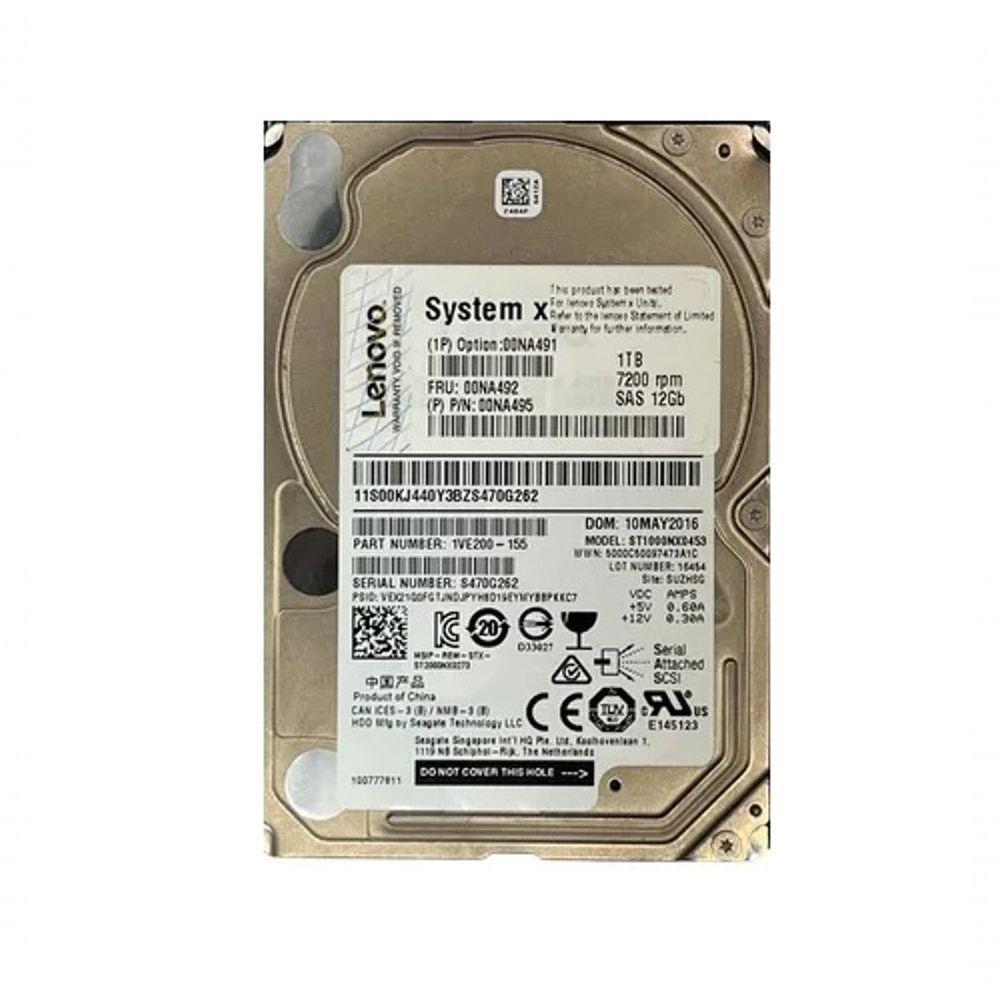 Hd Sas Storageserver Lenovo 1tb 2.5 12gbs Fru:00lf270 - 1