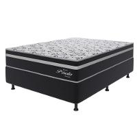 Cama Box Casal (138x188) D26 Molas Ensacadas Grafite-branco Pérola Topazio Colchões - 2