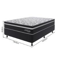 Cama Box Casal (138x188) D26 Molas Ensacadas Grafite-branco Pérola Topazio Colchões - 3