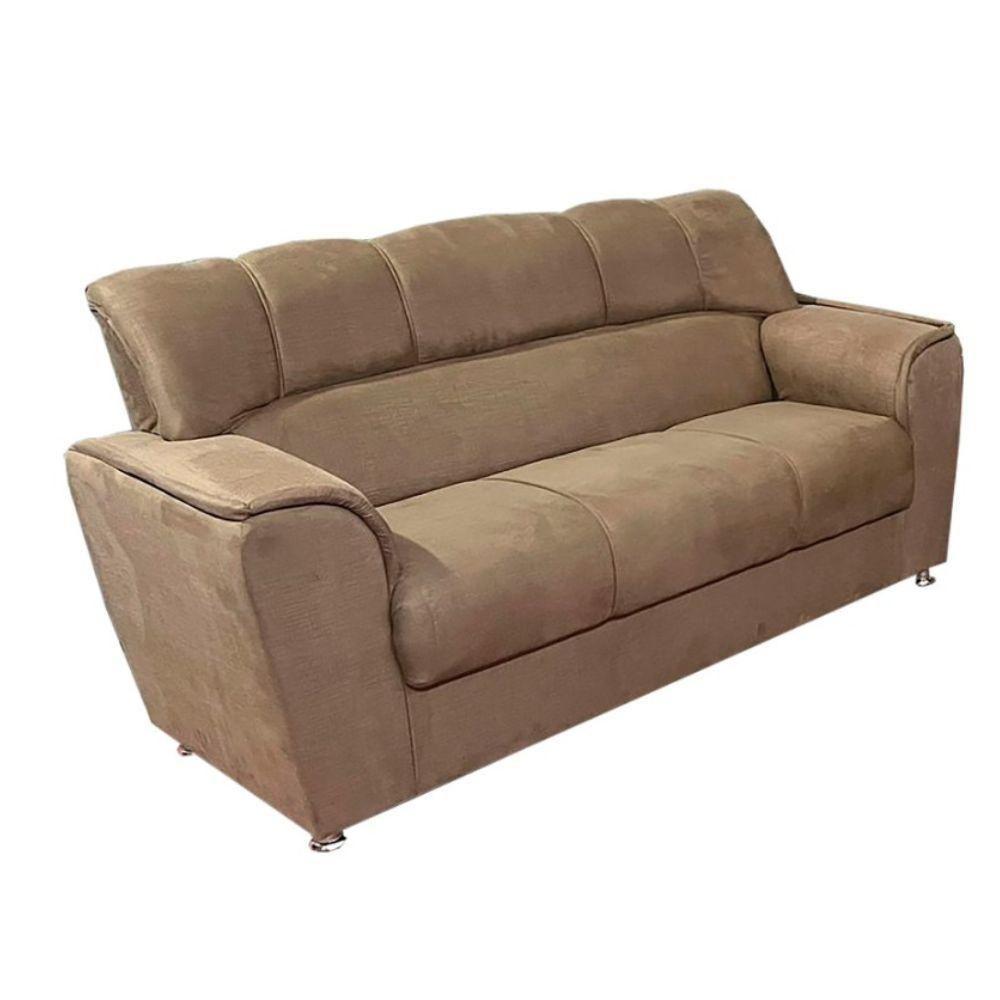 Conjunto De Sofá 3x2 Lugares Celta Caramelo Bello Estofados - 3