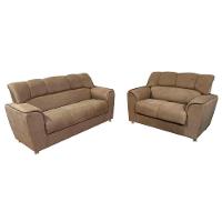 Conjunto De Sofá 3x2 Lugares Celta Caramelo Bello Estofados - 2