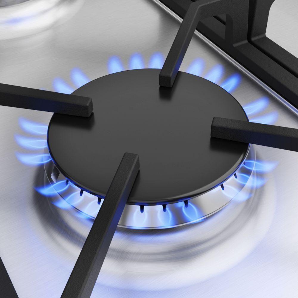 Cooktop 4 Bocas Philco Automático PCT04I Mesa De Inox Alumínio Bivolt - 5