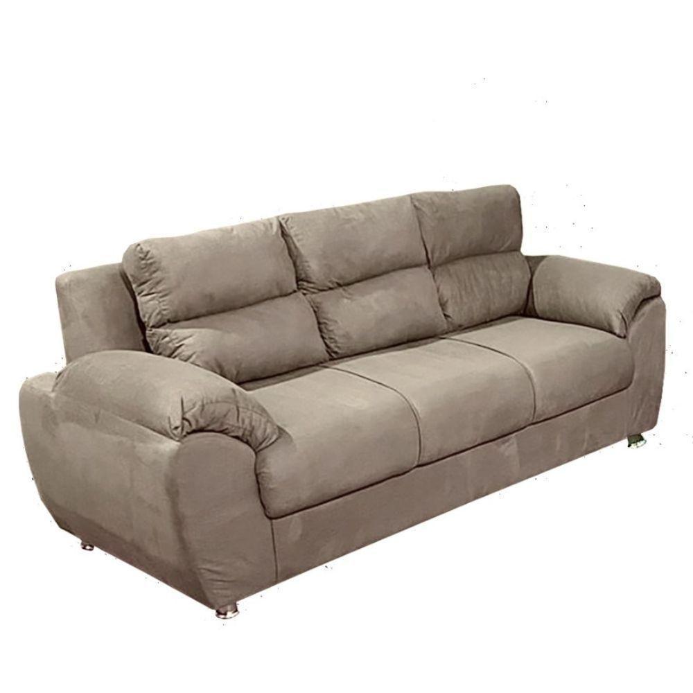 Conjunto De Sofá 3x2 Lugares Prisma Caramelo Bello Estofados - 3