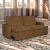 Sofá Retrátil-reclinável 2 Lugares Marrom Ravena Bello Estofados Marrom - 1