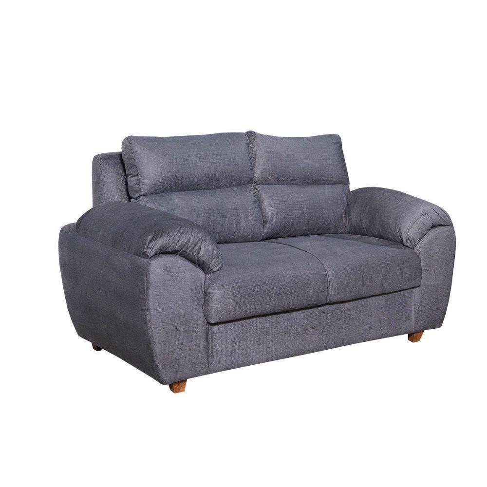 Conjunto De Sofá 3x2 Lugares Prisma Cinza Bello Estofados - 3
