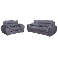 Conjunto De Sofá 3x2 Lugares Prisma Cinza Bello Estofados - 2