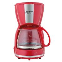 Cafeteira Britânia CP15 Vidro Vermelha Com Inox 220V - 1