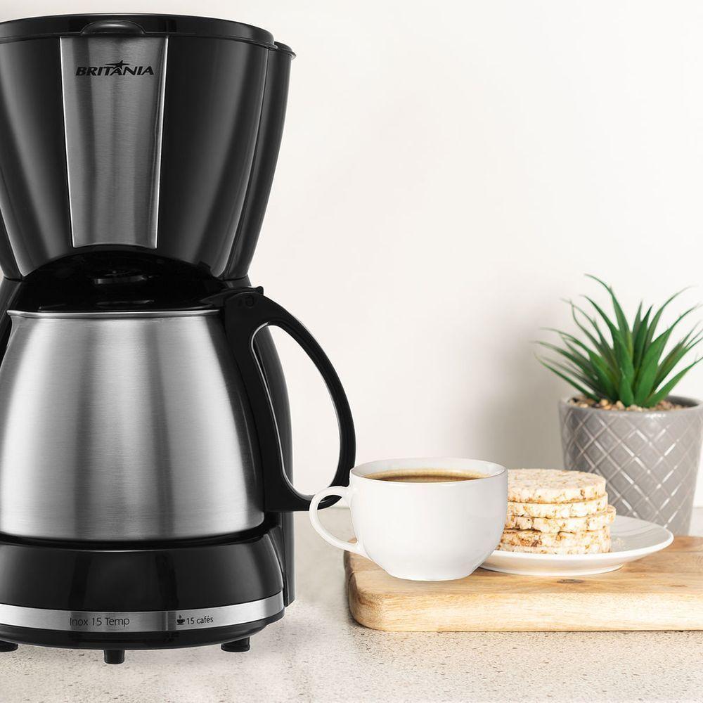 Cafeteira Britânia Jarra Em Inox 15 Temp 220V - 4