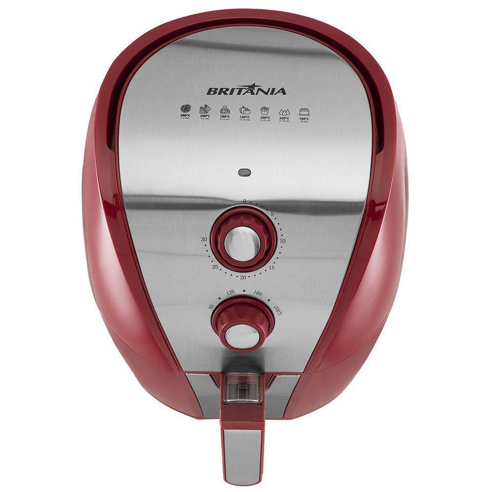 Air Fryer Britânia BRF11VI Inox Vermelha 4,4L 1500W 110V - 2