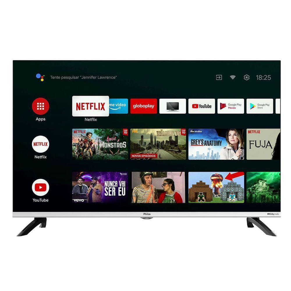 Smart TV 32” Philco Led Android Dolby Áudio PTV32M8GAGCMBLH Bivolt - 1