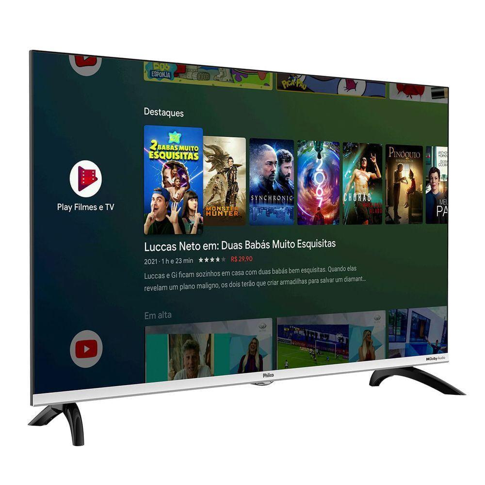 Smart TV 32” Philco Led Android Dolby Áudio PTV32M8GAGCMBLH Bivolt - 2