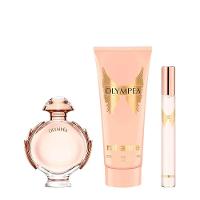 Kit Rabanne Olympéa Feminino - Eau De Parfum 50ml + 10ml + Body Lotion 100ml - 2