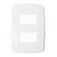 Placa 4x2 2 Modulos Com Suporte Branco - Dc-8100-38 - Dicompel - 1