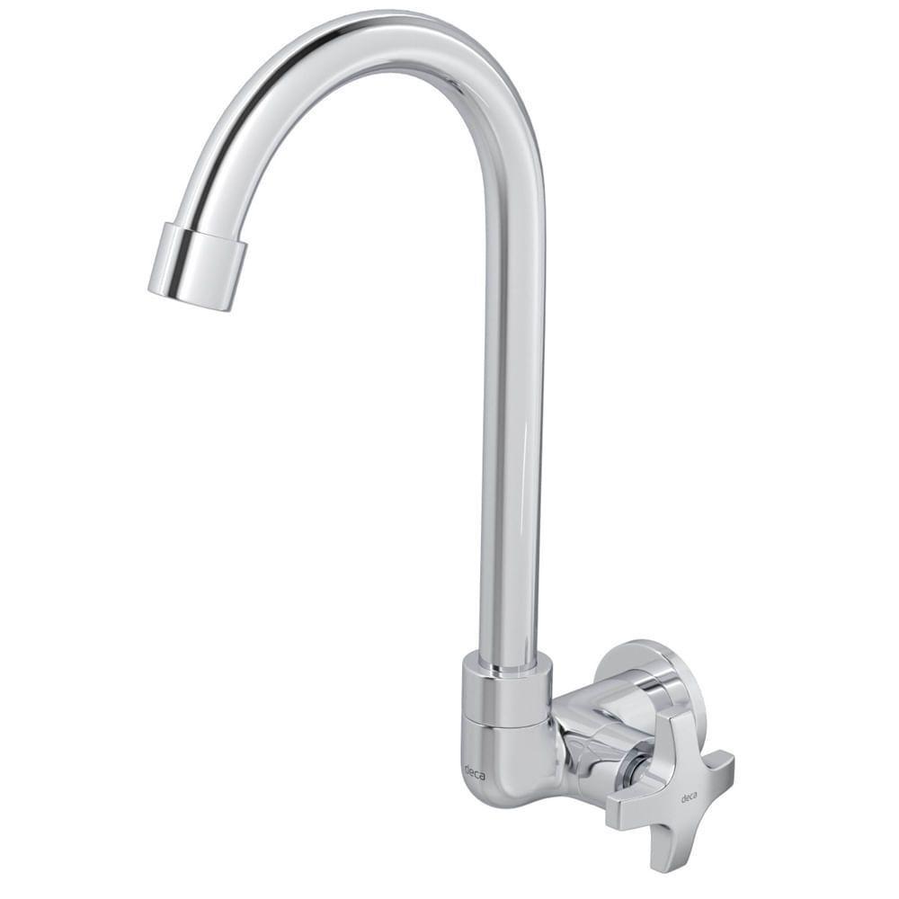 Torneira De Parede Para Cozinha Bica Móvel Max - 1168.c34 - Deca Torn.coz.parede Bica Movel Max 1168 Deca 1168.c34 - 1