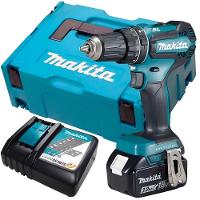 Parafusadeira E Furadeira De Impacto Com Bateria 18 Volts Bivolt - Dhp485rf1j - Makita - 1