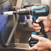 Parafusadeira E Furadeira De Impacto Com Bateria 18 Volts Bivolt - Dhp485rf1j - Makita