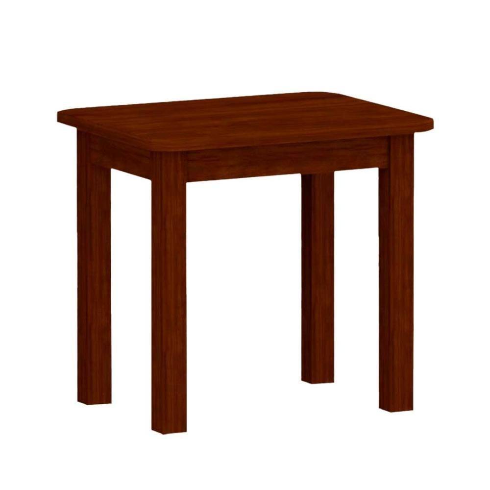 Mesa De Jantar 4 Cadeiras Estofadas Madeira Maciça Castanho - 6