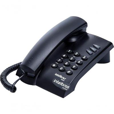 Telefone Com Fio Pleno Intelbras Preto Bivolt