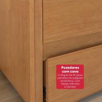 Mesa De Cabeceira 2 Gavetas Easy Like Amendoa Clean - 6