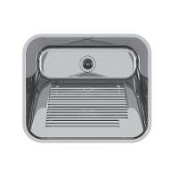 Tanque Mekal 60 Litros Em Aço Inox Alto Brilho 60x50x28,5 Cm Ct60 - 1