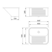 Tanque Mekal 60 Litros Em Aço Inox Alto Brilho 60x50x28,5 Cm Ct60 - 5