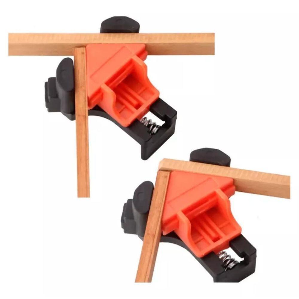 Grampo Sargento 4 Peças Canto Aperto Angulares 60°-90°-120° - 1