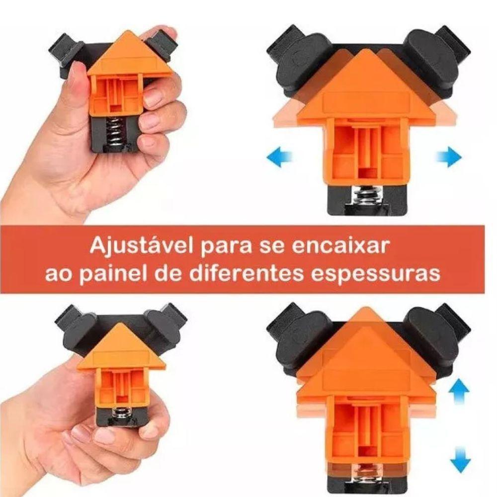 Grampo Sargento 4 Peças Canto Aperto Angulares 60°-90°-120° - 3