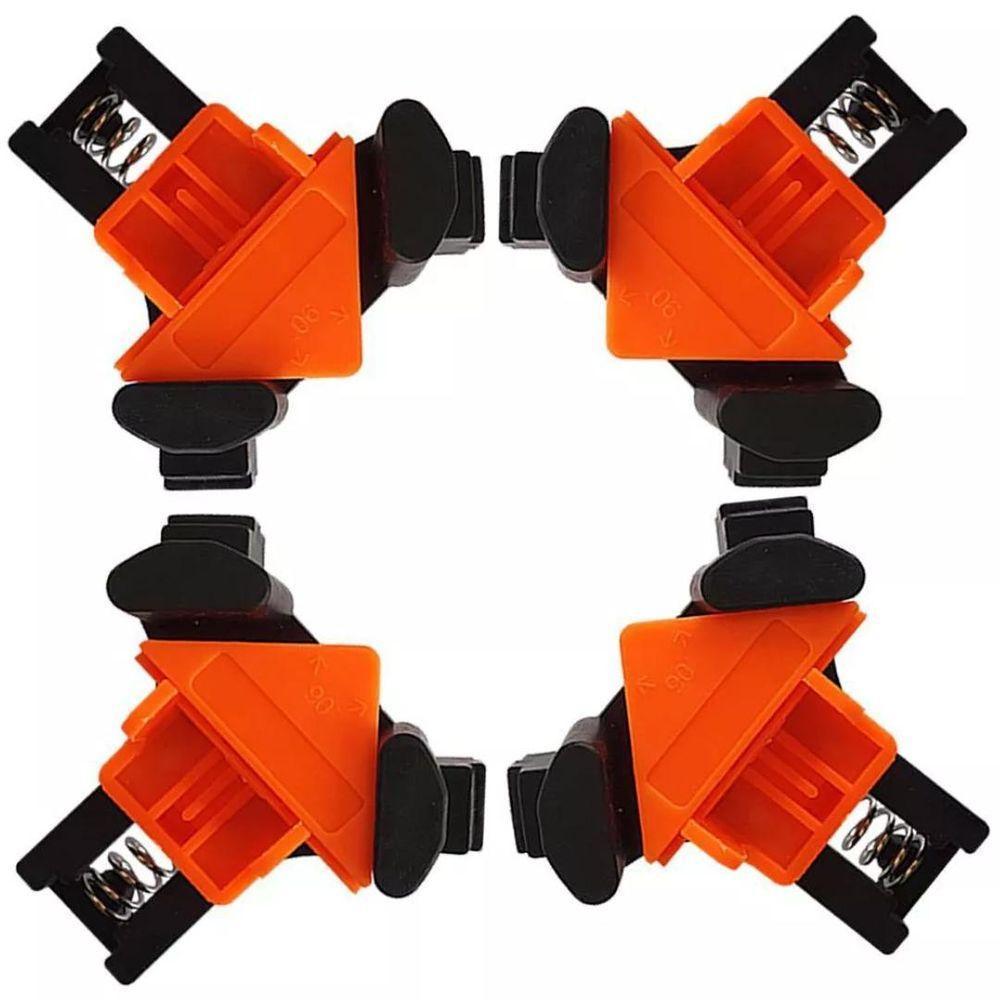 Grampo Sargento 4 Peças Canto Aperto Angulares 60°-90°-120° - 6