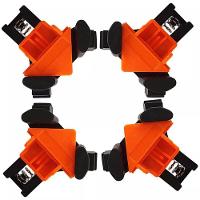 Grampo Sargento 4 Peças Canto Aperto Angulares 60°-90°-120° - 6