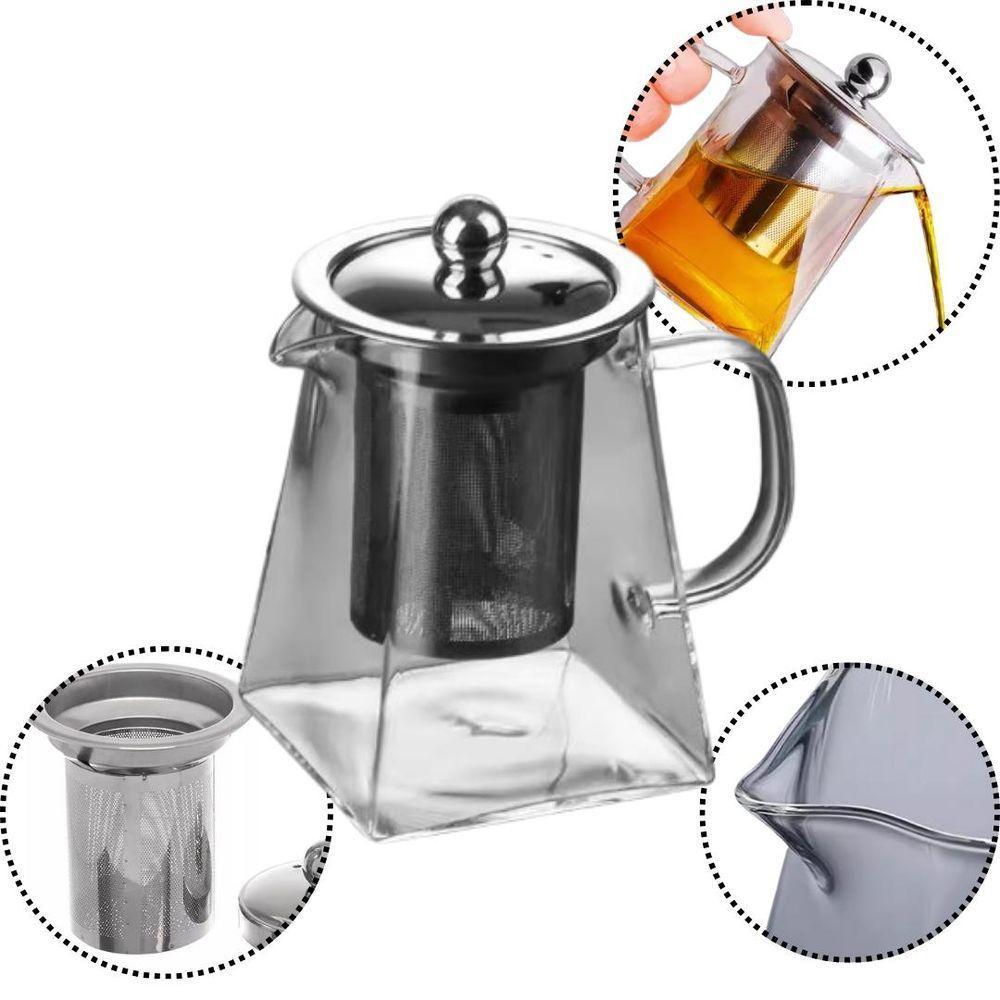 Chaleira De Vidro Com Infusor 350ml Chá - 2