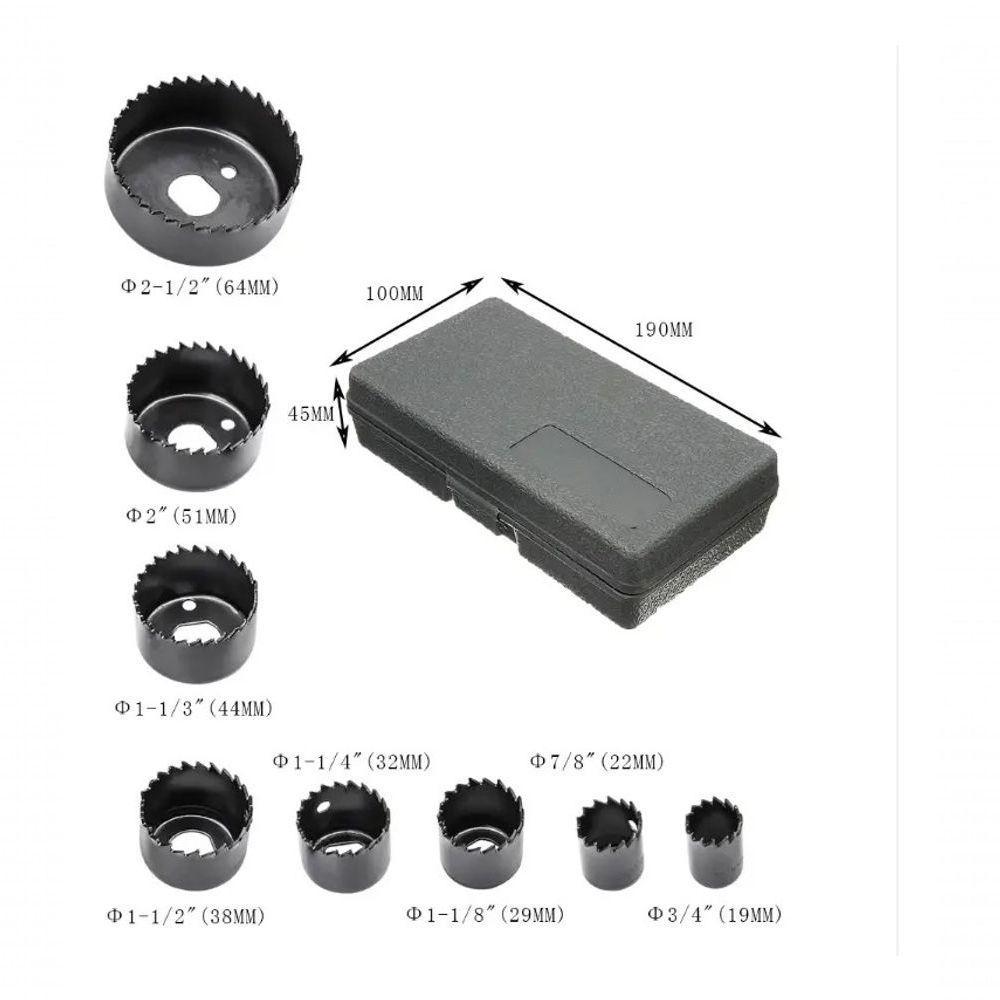 Jogo De Serra Copos 11 Peças Com Maleta - 3
