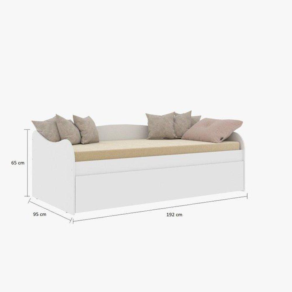 Bicama Para Quarto Infantil 100% Mdf Branca Carolina Baby - 4