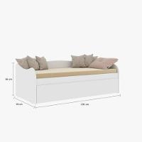 Bicama Para Quarto Infantil 100% Mdf Branca Carolina Baby - 4