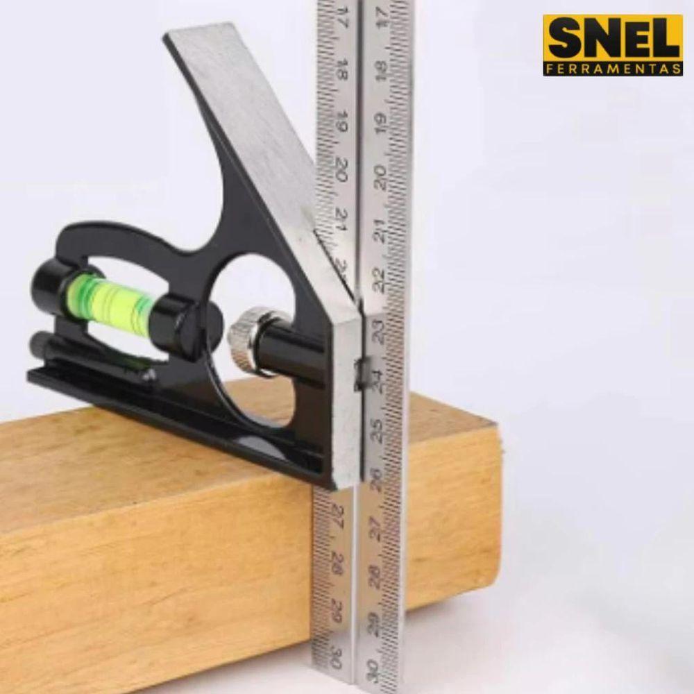 Esquadro Combinado 12 Pol. Snel Ferramentas Tamanho: 300mm - 5