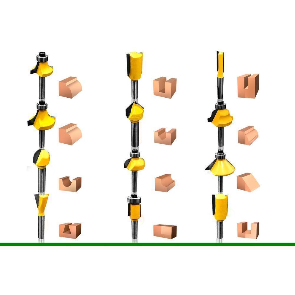 Jogo De Fresa Para Madeira Com 12 Peças 05460 Titanium - 4