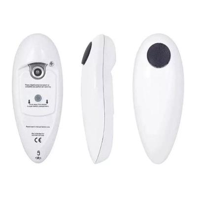 Abridor Lata Elétrico Automático A Pilha Giratório Branco