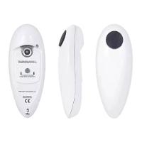 Abridor Lata Elétrico Automático A Pilha Giratório Branco - 1