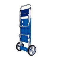 Carrinho De Praia Mesa Cadeiras Guarda-sol 15 Kg Mor azul Azul - 3