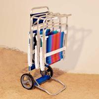 Carrinho De Praia Mesa Cadeiras Guarda-sol 15 Kg Mor azul Azul - 8