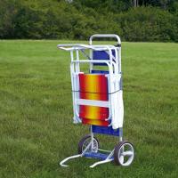 Carrinho De Praia Mesa Cadeiras Guarda-sol 15 Kg Mor azul Azul - 9