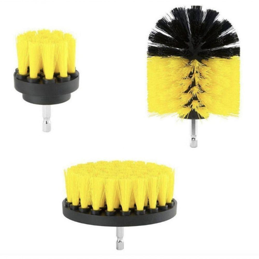 Jogo De Escovas Rotativa 3 Peças Nylon - 6