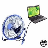 Ventilador Em Metal Mesa Notebook Mini Circulador Ar Usb Potente Casa Carro Articulavel Silencioso - 2