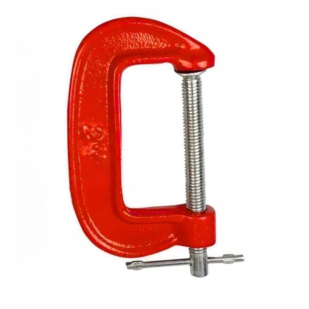 Kit 3 Grampos Tipo C Marceneiro Profissional Marcenaria - 4