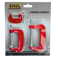 Kit 3 Grampos Tipo C Marceneiro Profissional Marcenaria - 5