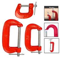 Kit 3 Grampos Tipo C Marceneiro Profissional Marcenaria - 7