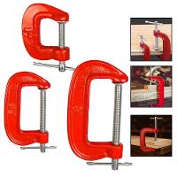 Kit 3 Grampos Tipo C Marceneiro Profissional Marcenaria - 8